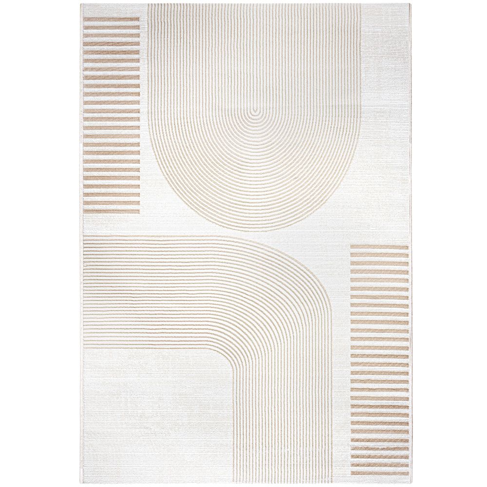 Grand Tapis Design Contemporain et Moderne - Beige (290x200 cm) - Rya image 8