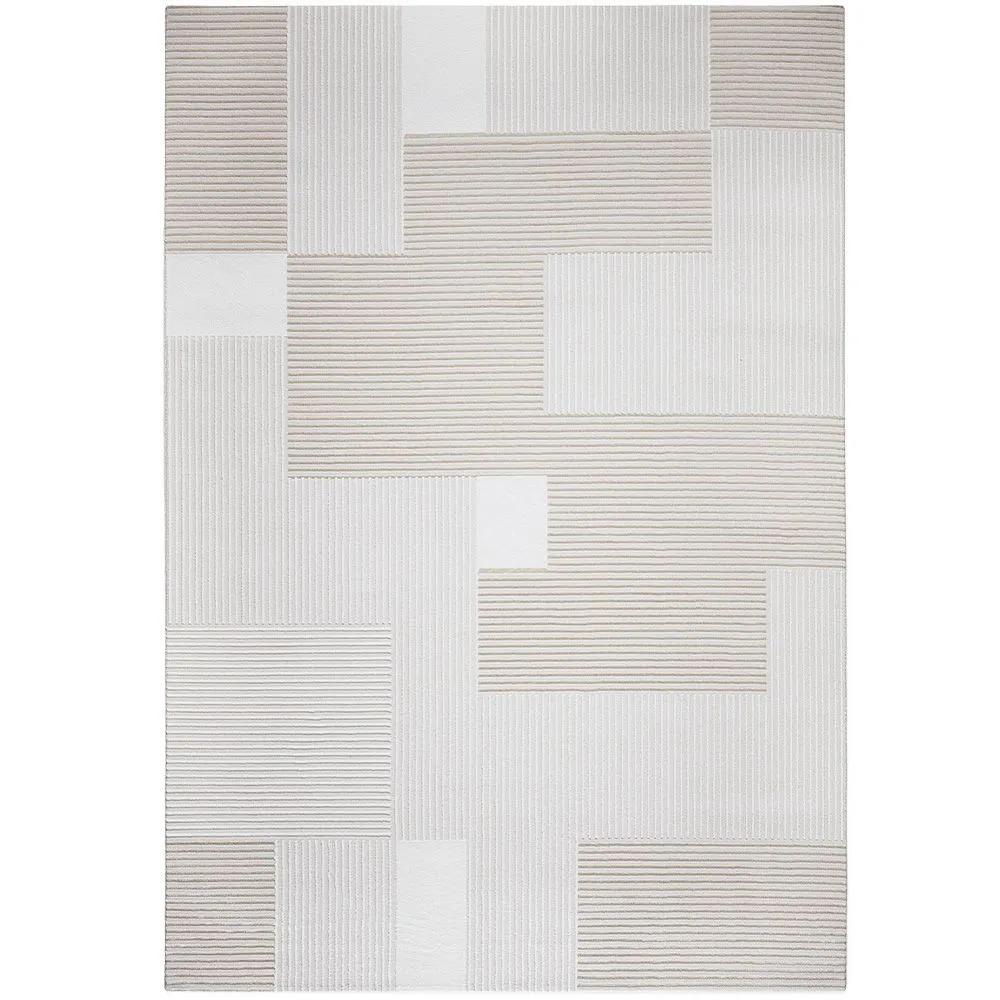 Grand Tapis Design Contemporain et Moderne - Beige (290x200 cm) - Debra image 8