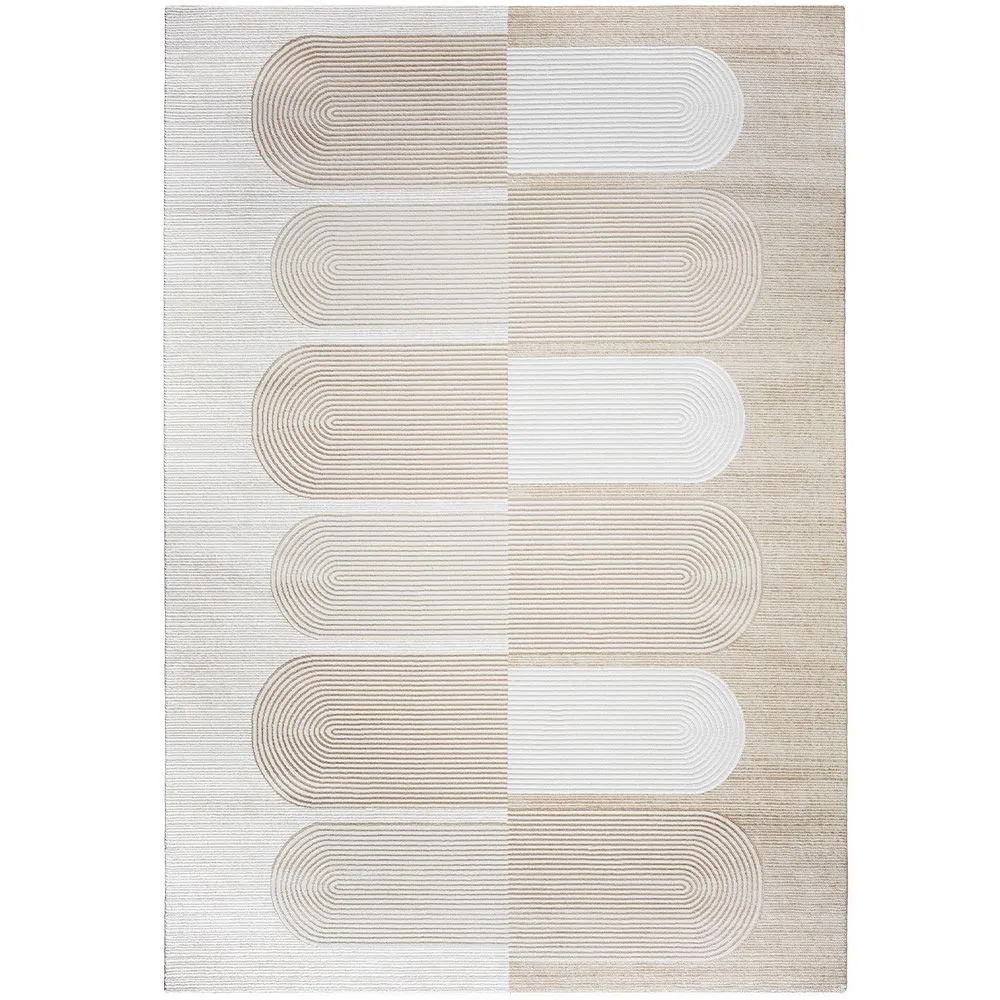 Grand Tapis Design Contemporain et Moderne - Beige (290x200 cm) - Qyar image 8