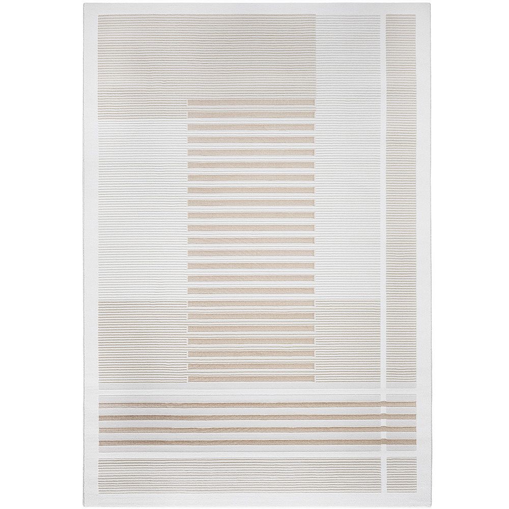Grand Tapis Design Contemporain et Moderne - Beige (290x200 cm) - Verla image 8