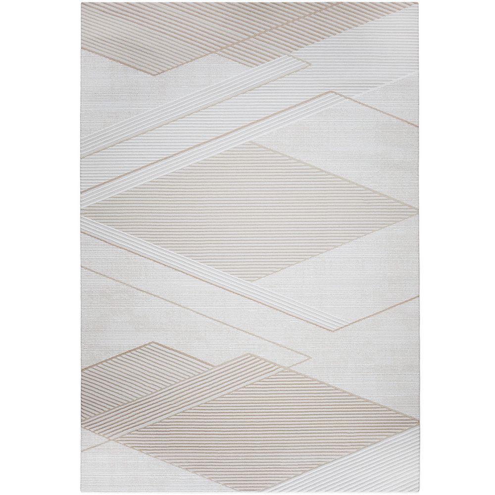 Grand Tapis Design Contemporain et Moderne - Beige (290x200 cm) - Utana image 8