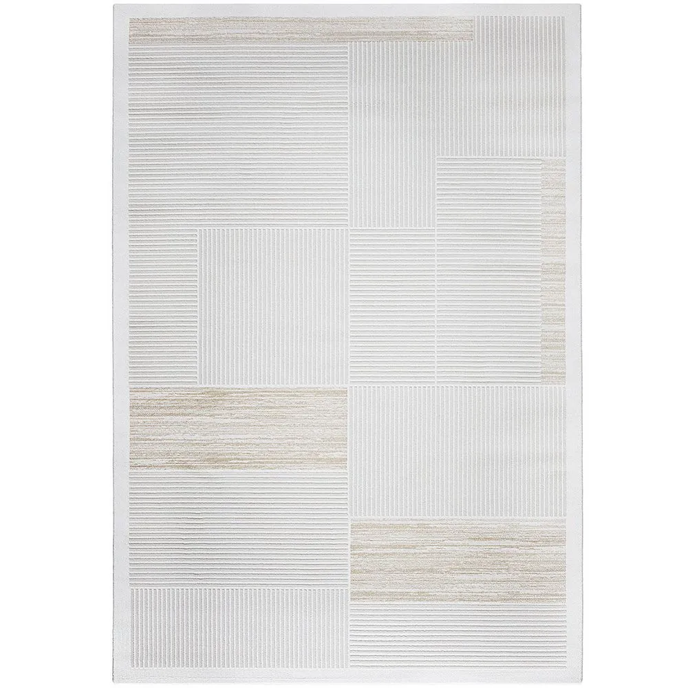 Grand Tapis Design Contemporain et Moderne - Beige (290x200 cm) - Pestra image 8