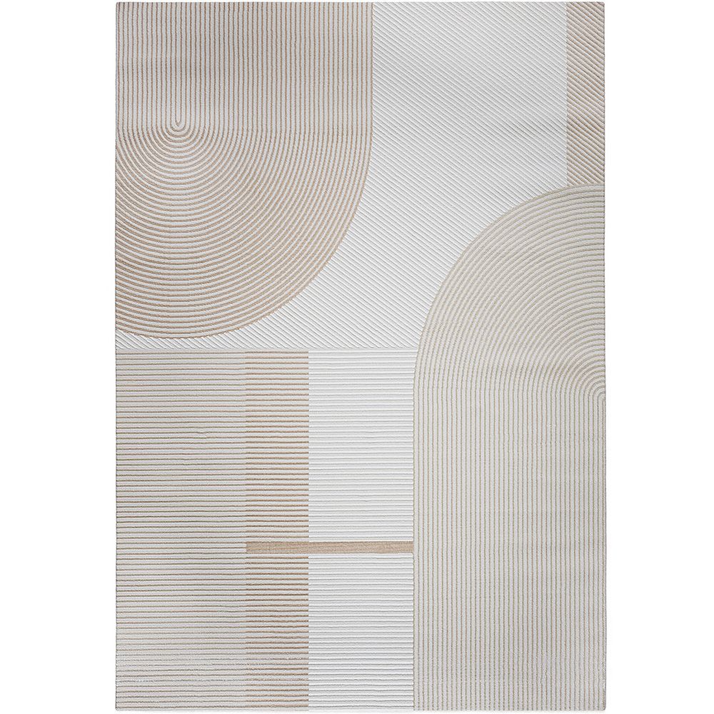 Grand Tapis Design Contemporain et Moderne - Beige (290x200 cm) - Lubida image 8
