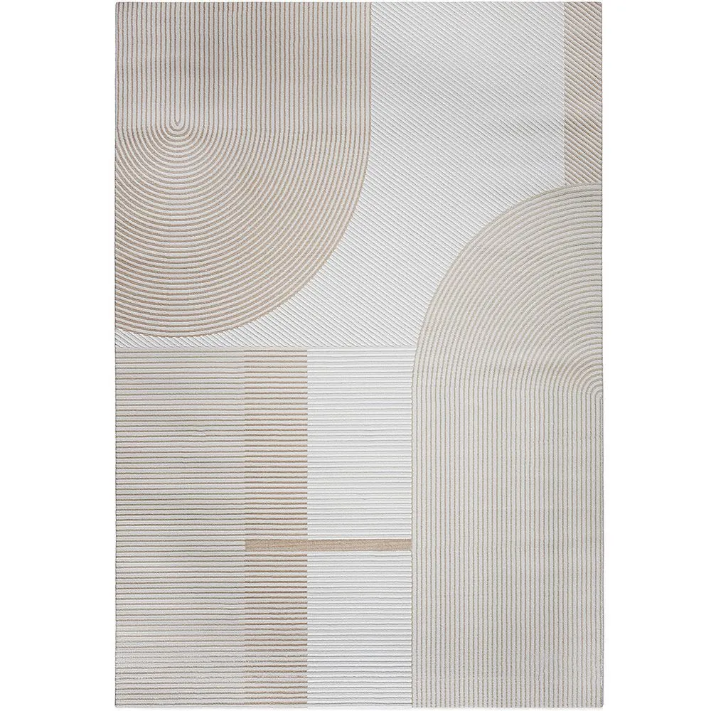 Grand Tapis Design Contemporain et Moderne - Beige (290x200 cm) - Lubida image 8