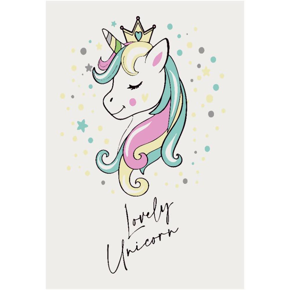 Grand Tapis Enfant Motif Licorne - Multicolore (290x200 cm) - Style image 8