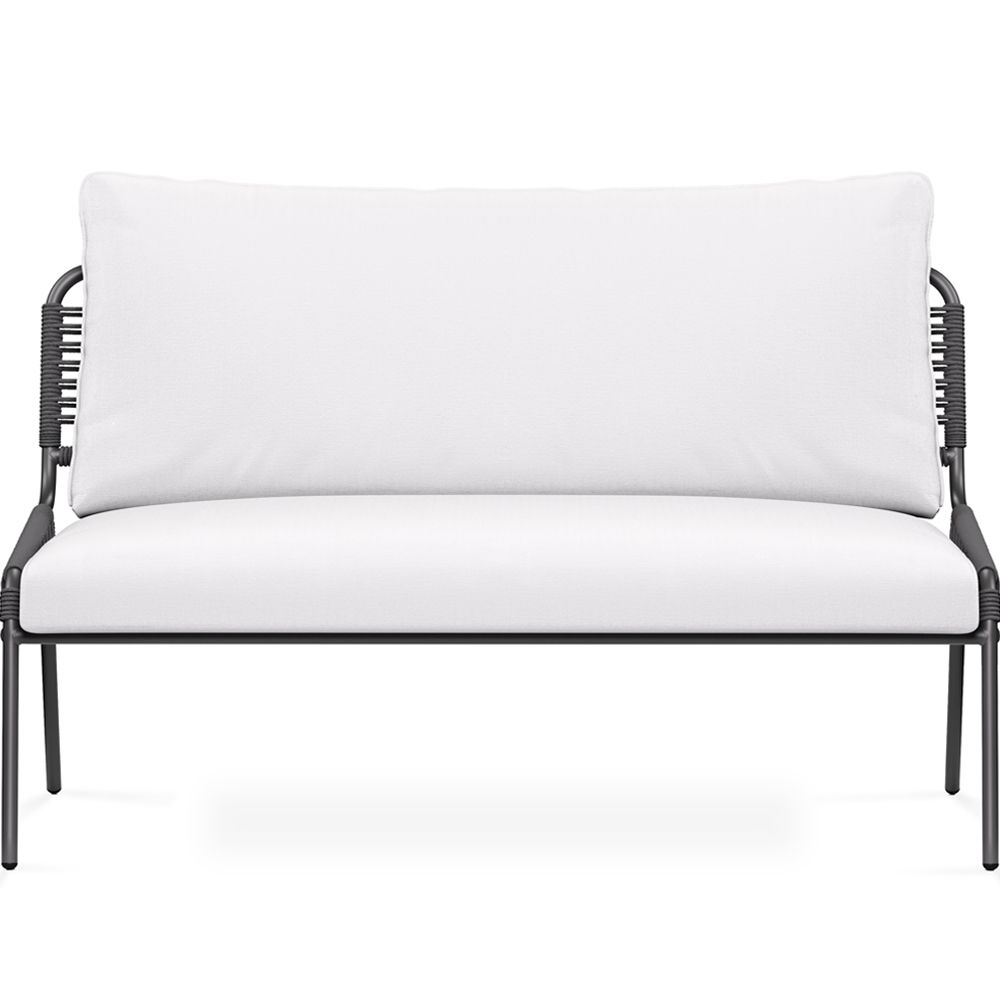 Canapé d'Extérieur 135cm - Aluminium et Rotin Synthétique - Brawma image 8