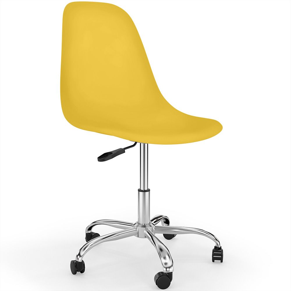 Chaise de bureau à roulettes - Chaise de bureau pivotante - Denisse image 8