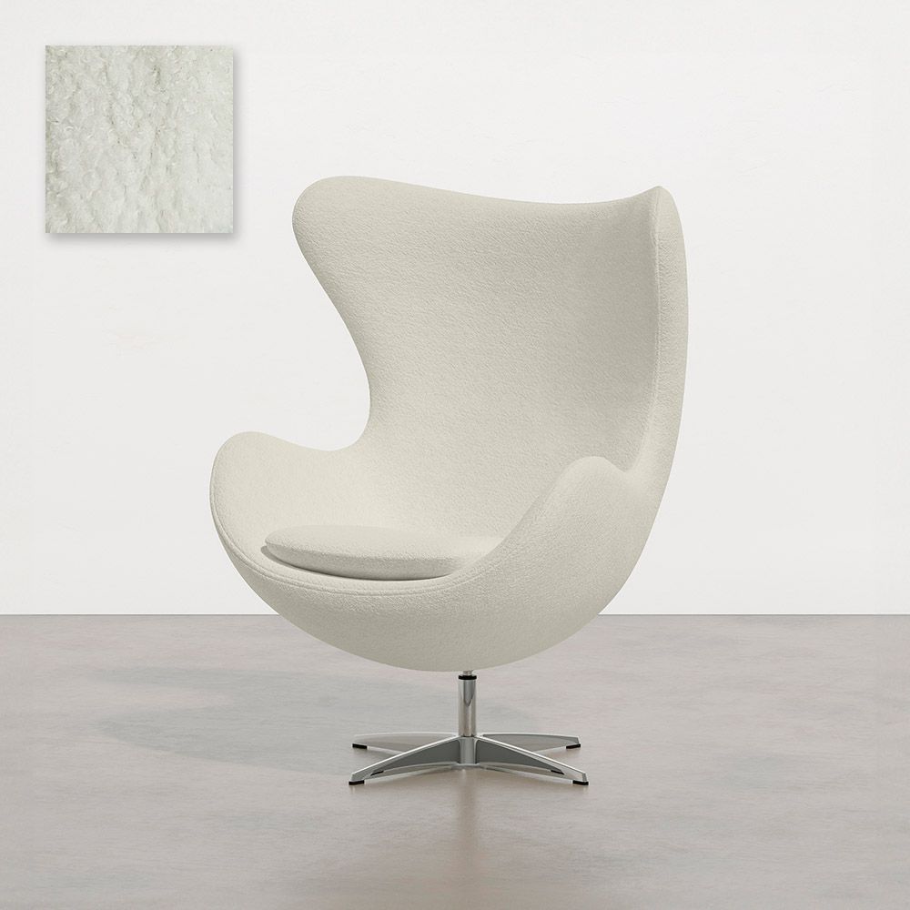 Fauteuil avec accoudoirs - En Bouclette Fausse Fourrure Tapissée - Brave image 8