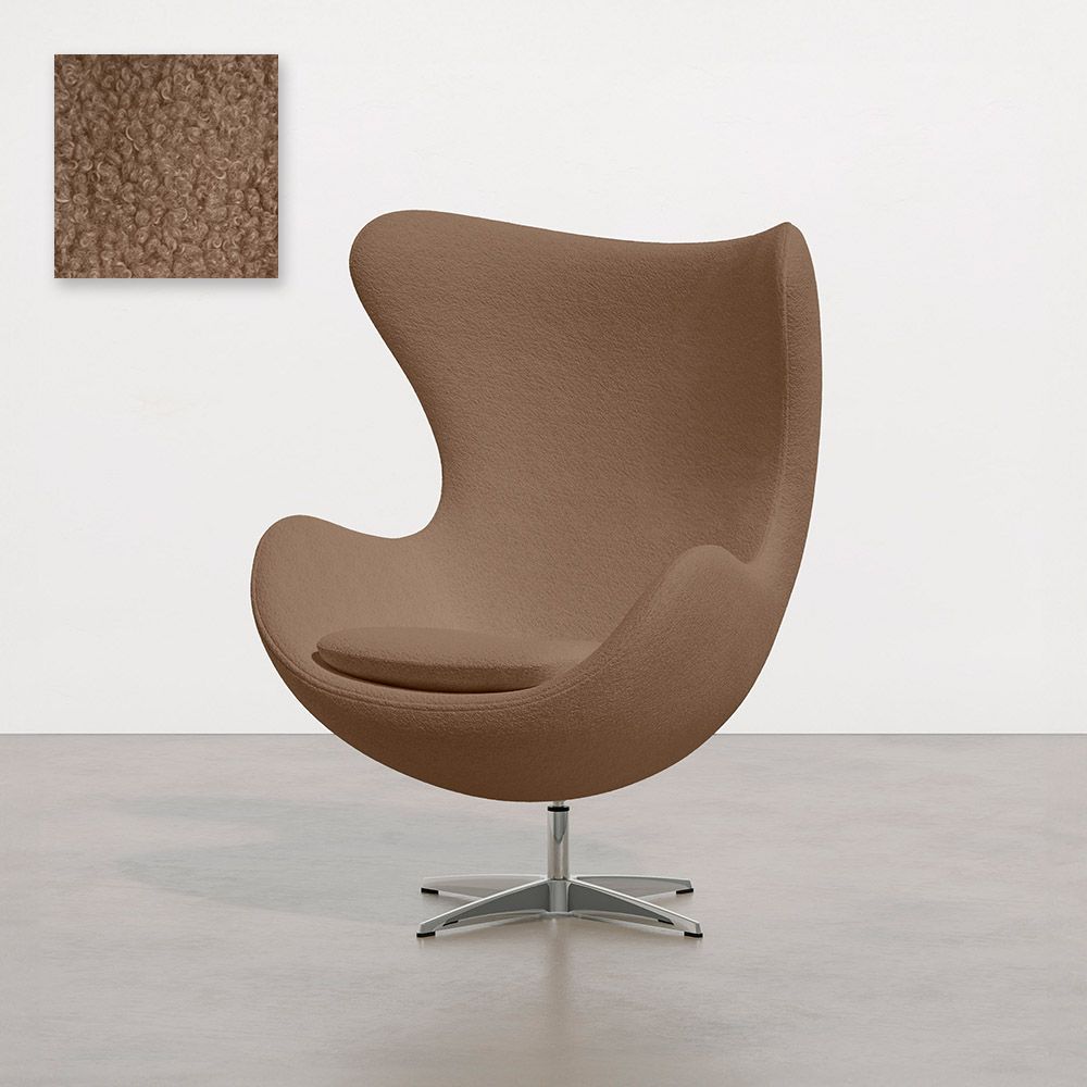 Fauteuil avec accoudoirs - En Bouclette Fausse Fourrure Tapissée - Brave image 8