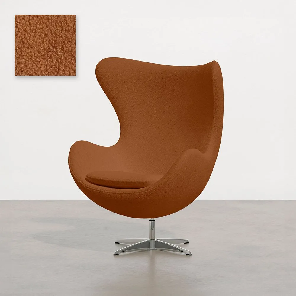 Fauteuil avec accoudoirs - En Bouclette Fausse Fourrure Tapissée - Brave image 8