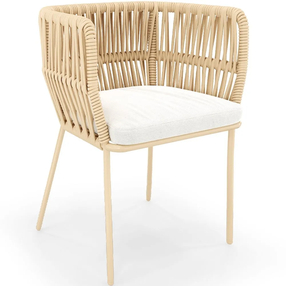 Chaise d'Extérieur Beige - Corde - Ress image 8