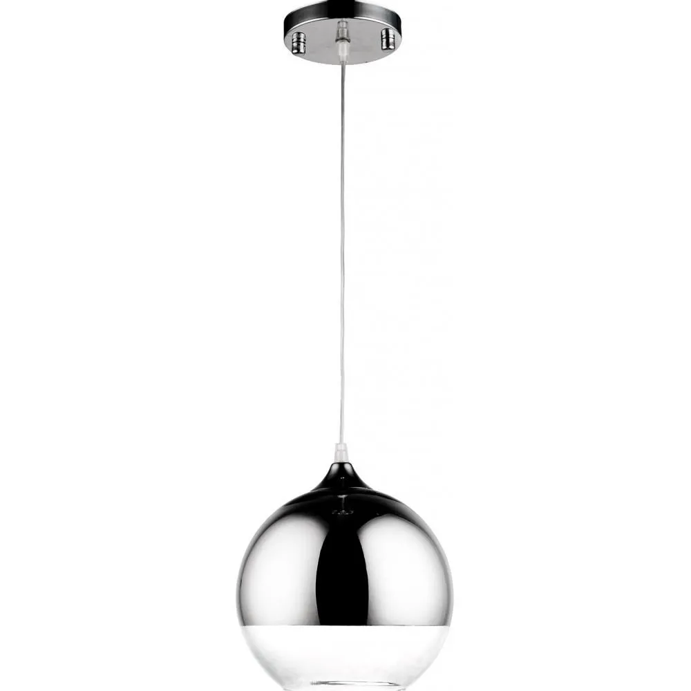 Lampe de plafond design en forme de boule - Lampe suspendue en métal chromé - Speculum image 8