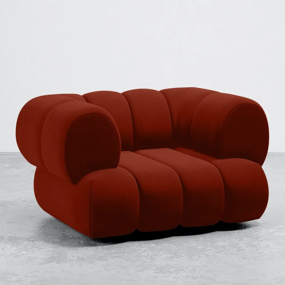 Fauteuil en Velours - Style Moderne - Velvet Courbé image 8
