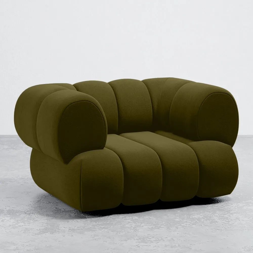 Fauteuil en Velours - Style Moderne - Velvet Courbé image 8