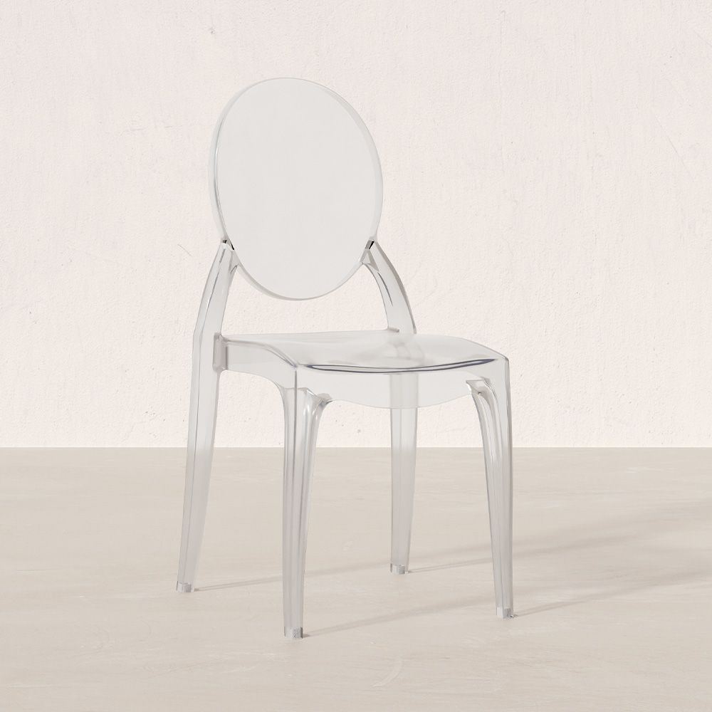 Chaise de Salle à Manger Transparente - Style Victoria  image 8
