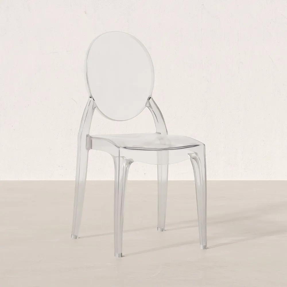 Chaise de Salle à Manger Transparente - Style Victoria  image 8