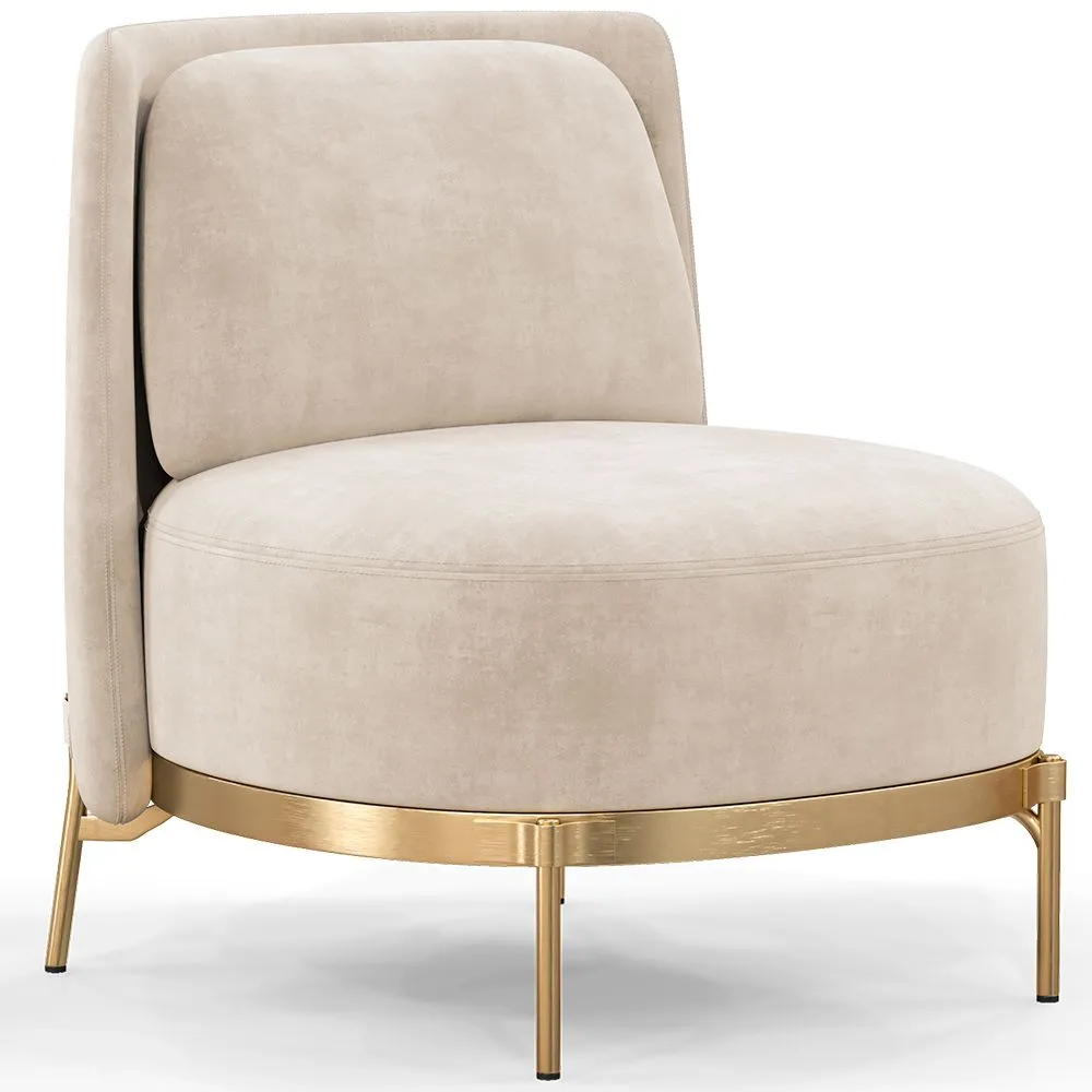 Fauteuil Design - Revêtement en Velours - Kanla image 8