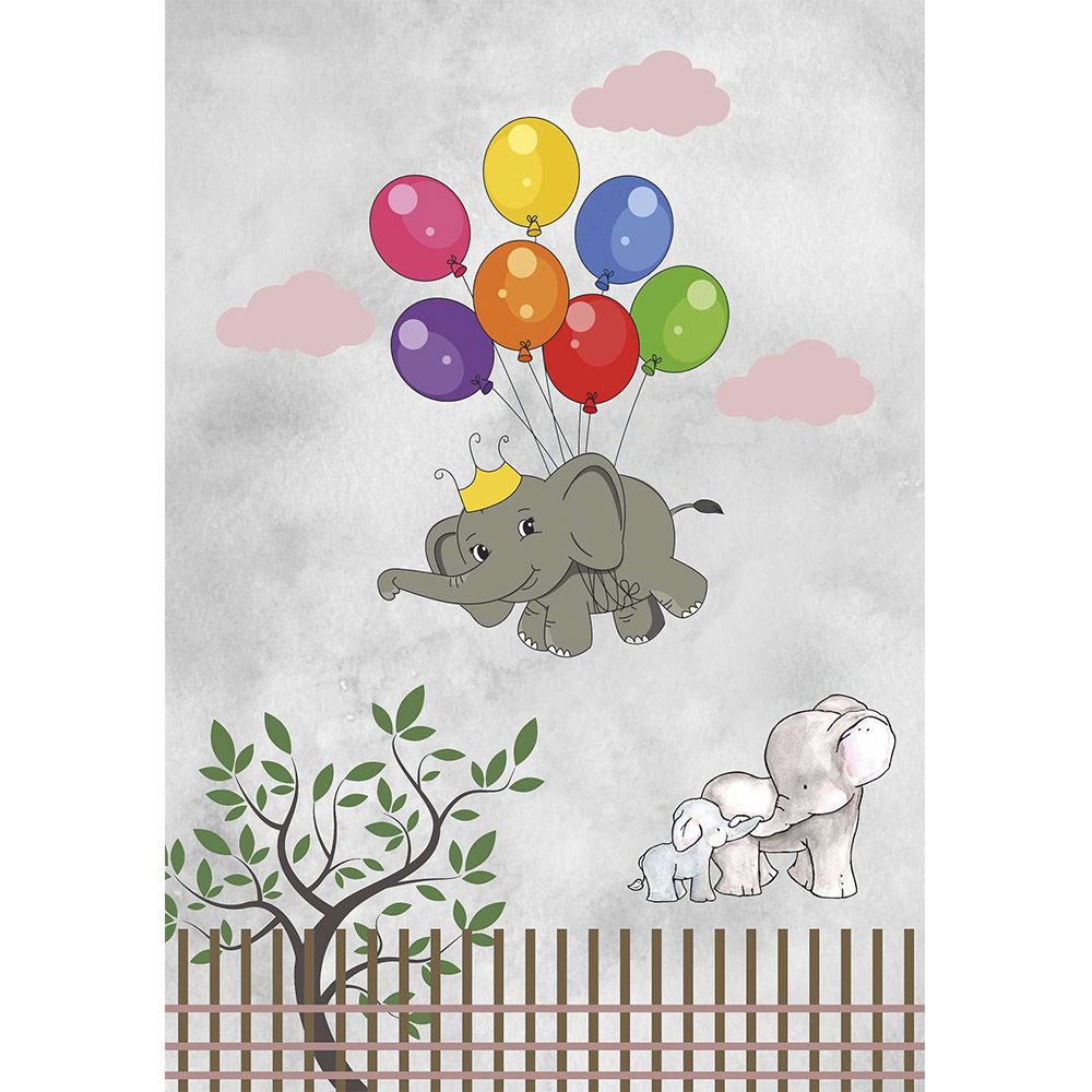 Grand Tapis Enfant Motif Éléphant Volant - Multicolore (290x200 cm) - Yumal image 8