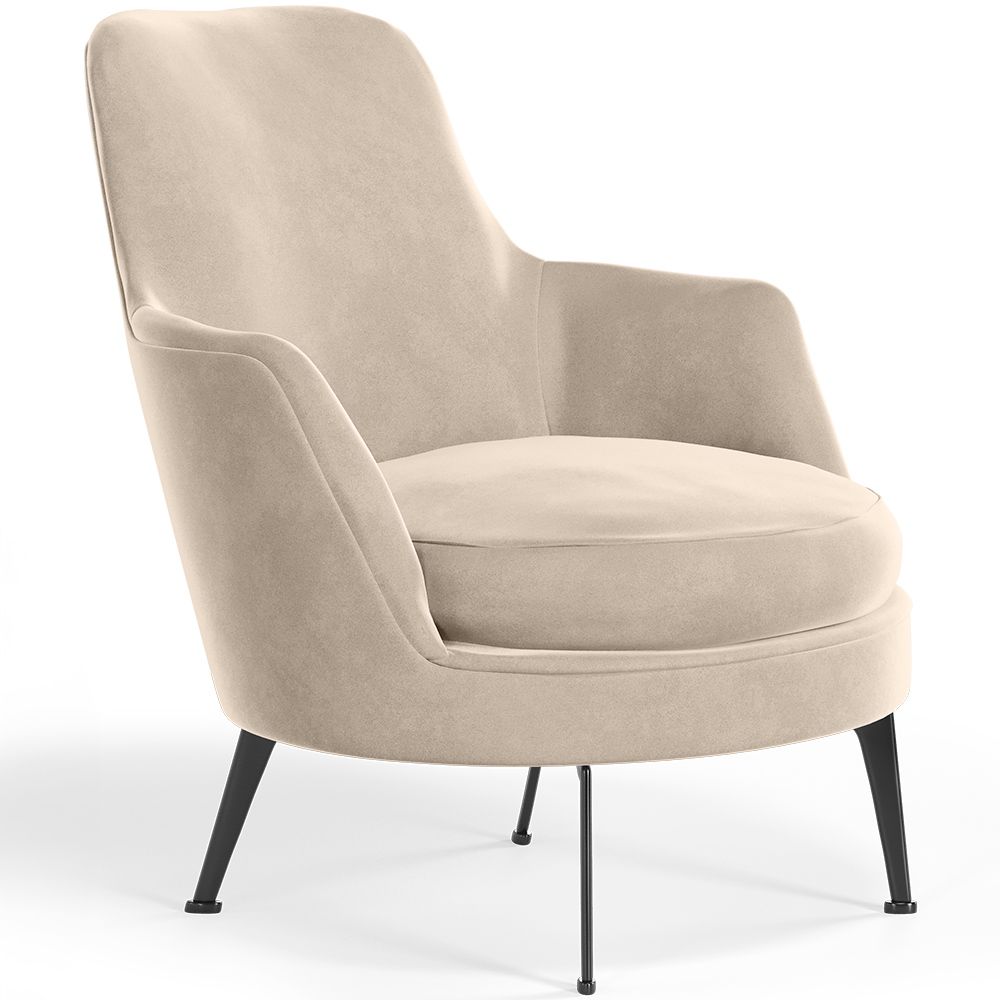 Fauteuil de Design Rembourré en Velours Style Contemporain - Hanneh image 8