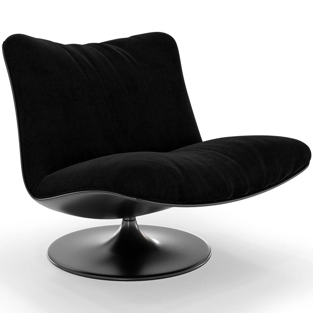 Fauteuil Capitonné Design Courbé Style Contemporain - Tulipe image 8