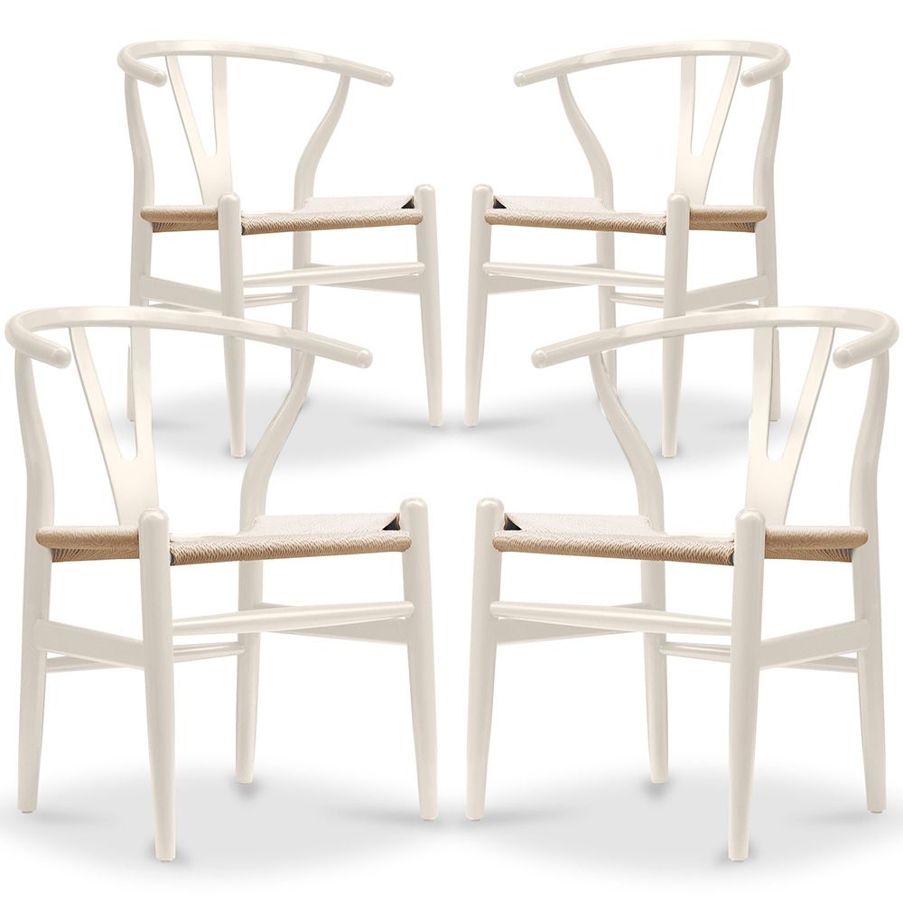 Lot de 4 Chaises de Salle à Manger en Bois - Style Scandinave - Wish image 8