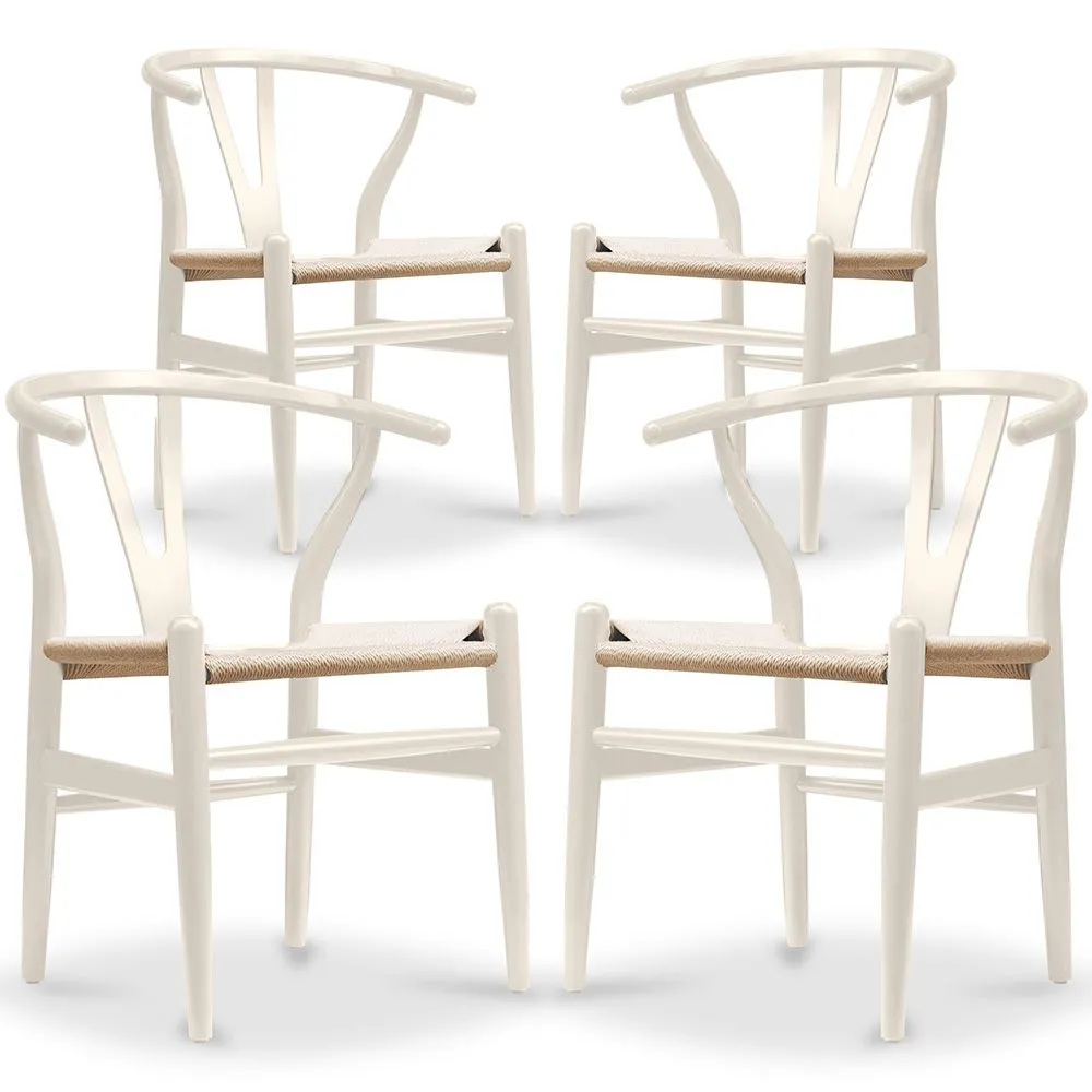 Lot de 4 Chaises de Salle à Manger en Bois - Style Scandinave - Wish image 8