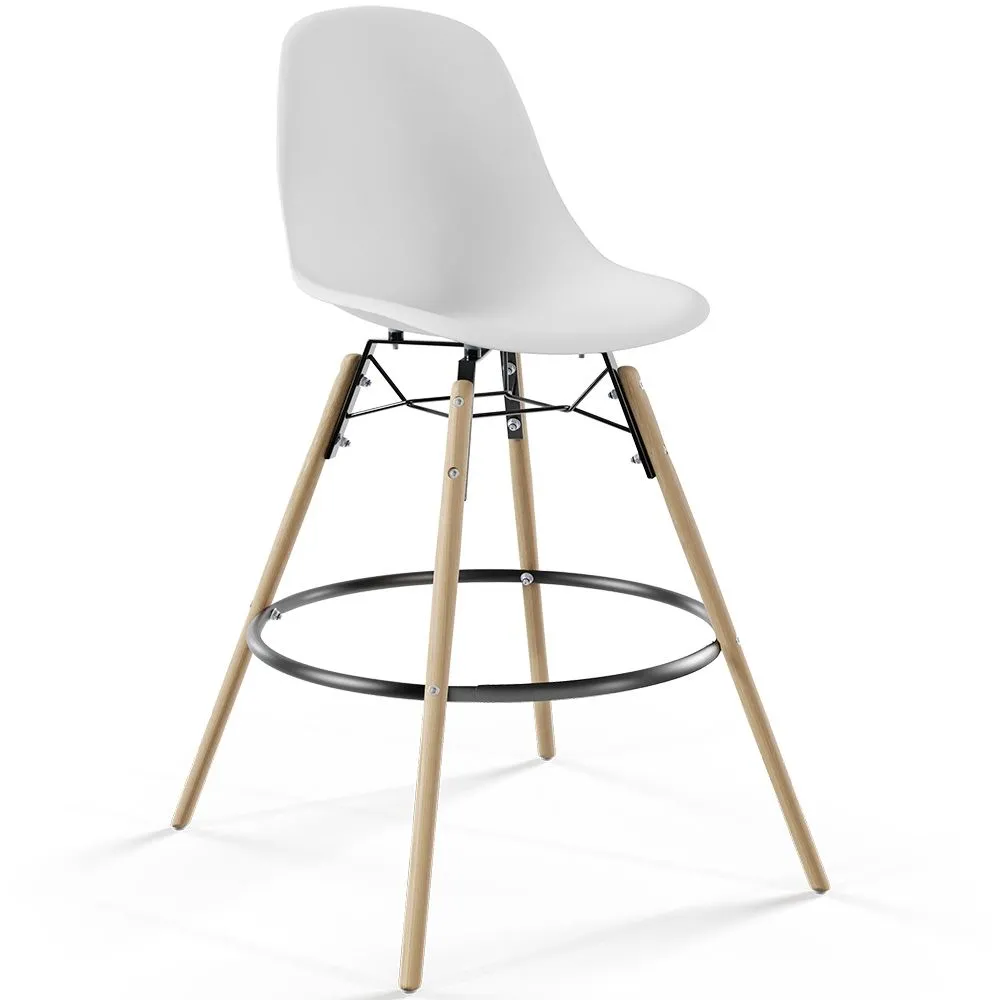 Tabouret de Bar - Design Scandinave - Pieds en Bois - Skögur image 8