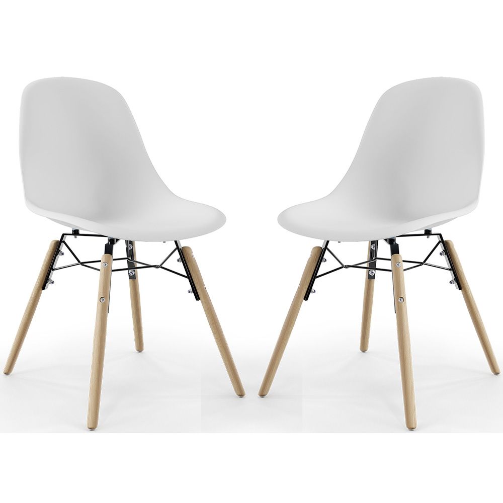 Chaise de Salle à Manger - Design Scandinave - Pieds en Bois - Lot de 2 - Skögur image 8