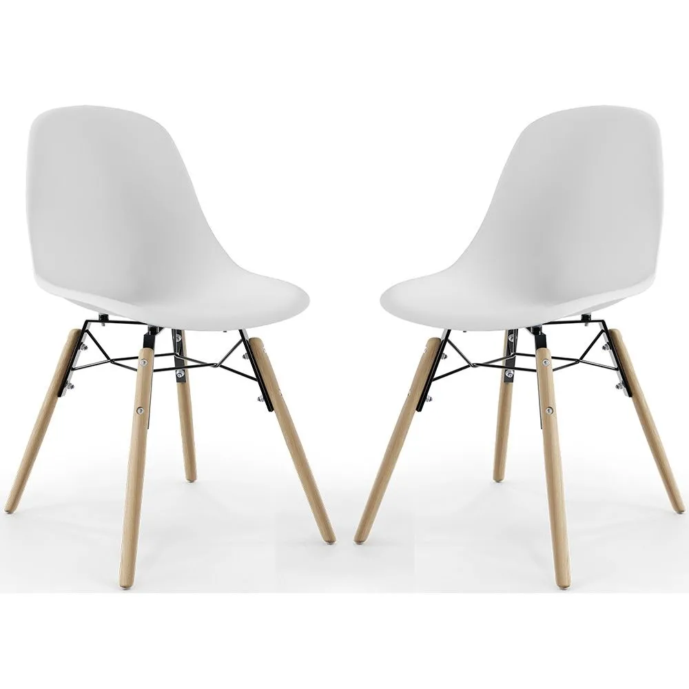 Chaise de Salle à Manger - Design Scandinave - Pieds en Bois - Lot de 2 - Skögur image 8