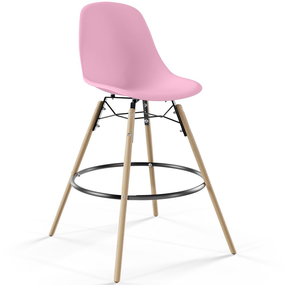 Tabouret de Bar - Design Scandinave - Pieds en Bois - Skögur image 8