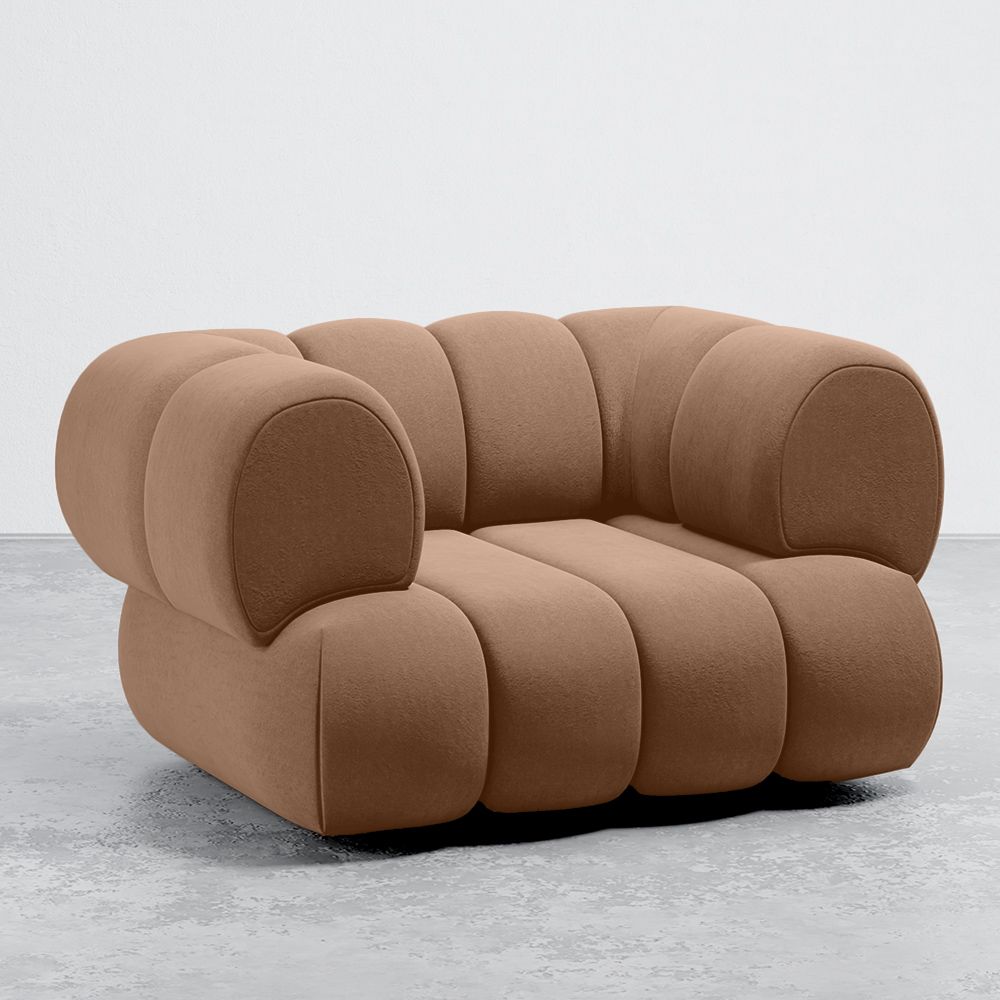 Fauteuil en Velours - Style Moderne - Velvet Courbé image 8