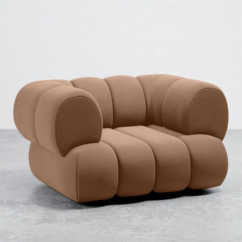 Fauteuil en Velours - Style Moderne - Velvet Courbé image 8