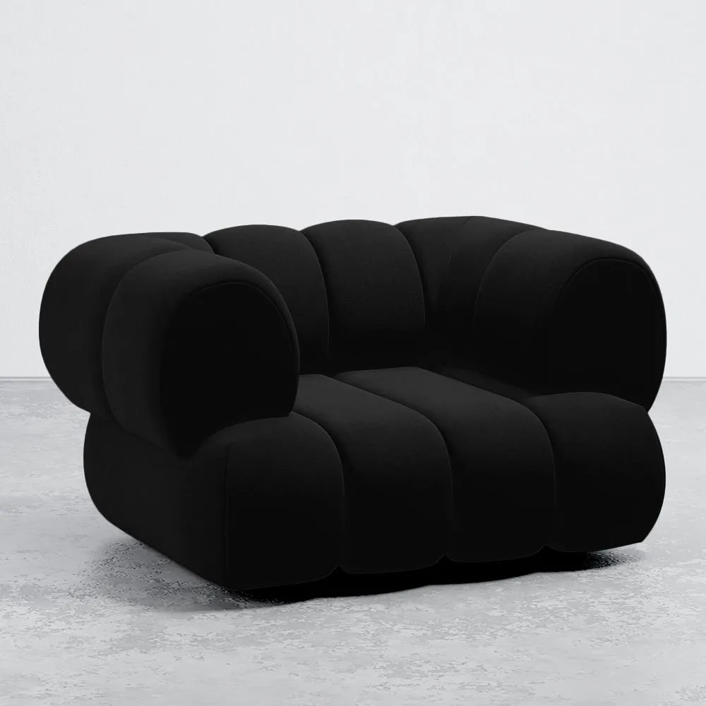 Fauteuil en Velours - Style Moderne - Velvet Courbé image 8