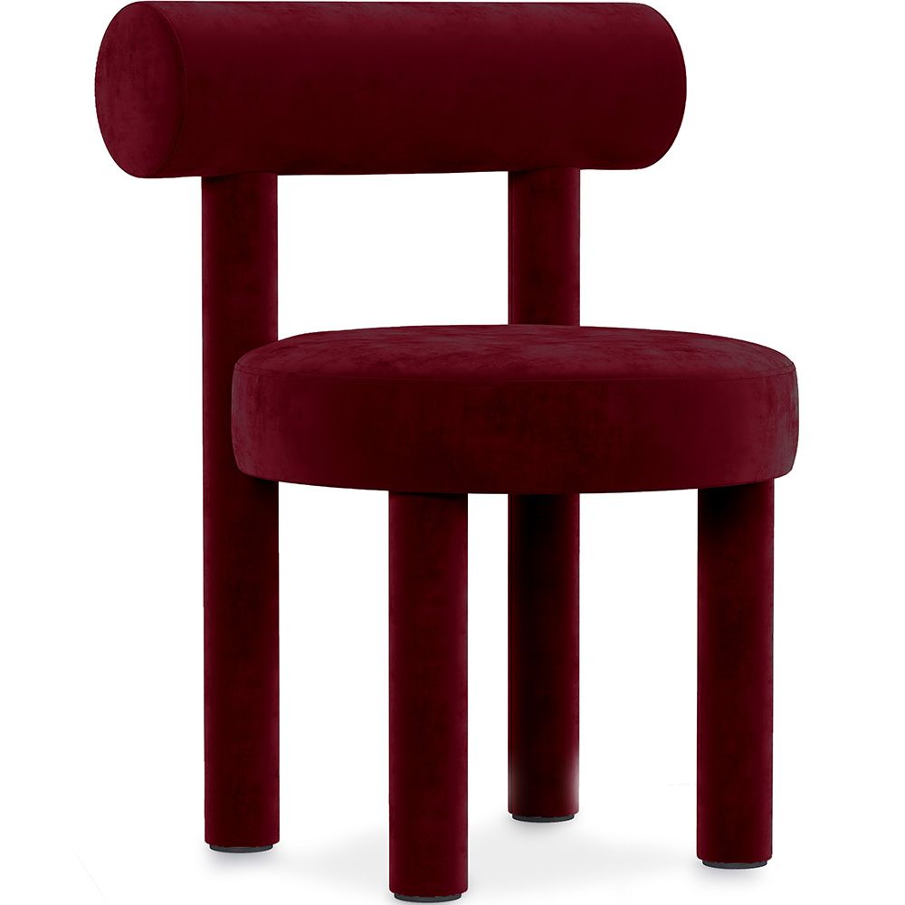 Chaise de Salle à Manger - Tapissée en Velours - Rhys image 8