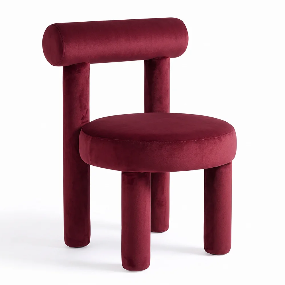 Chaise de Salle à Manger - Tapissée en Velours - Rhys image 8
