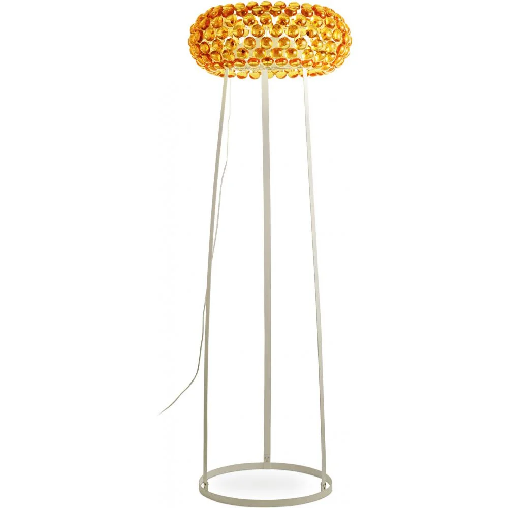 Lampadaire - Grande Lampe de Salon avec Boutons en Cristal - Savoni image 8