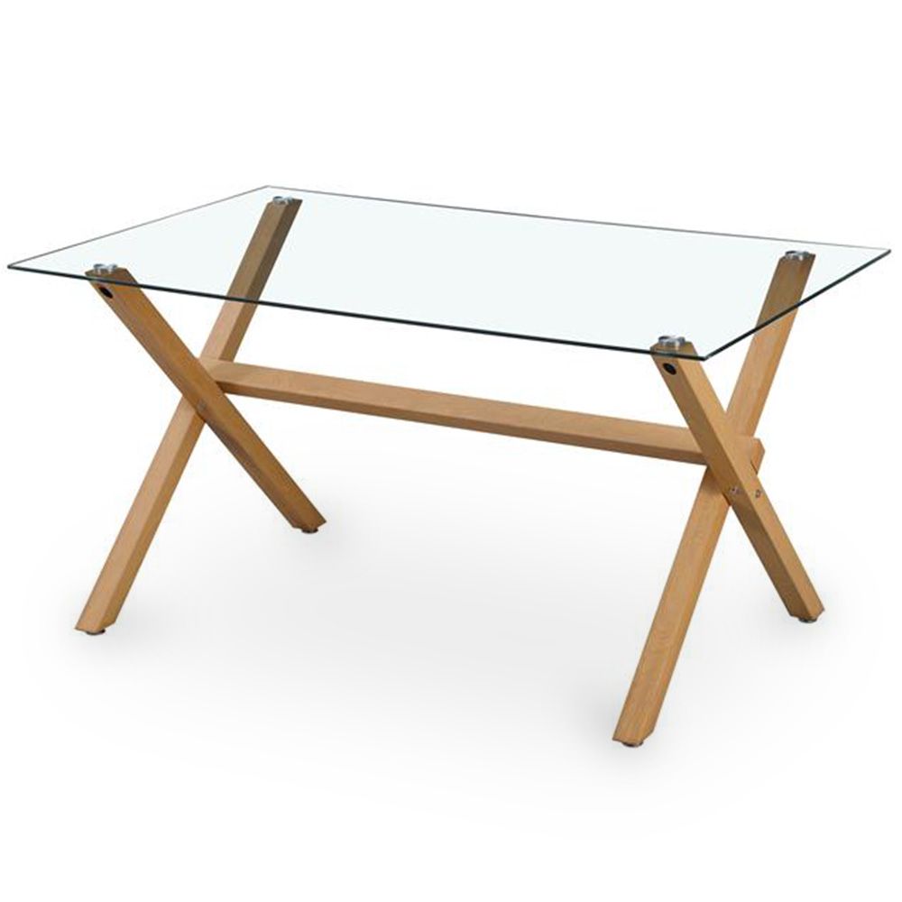 Table à Manger Rectangulaire - Design Scandinave - 6 Couverts - Tesfa image 8