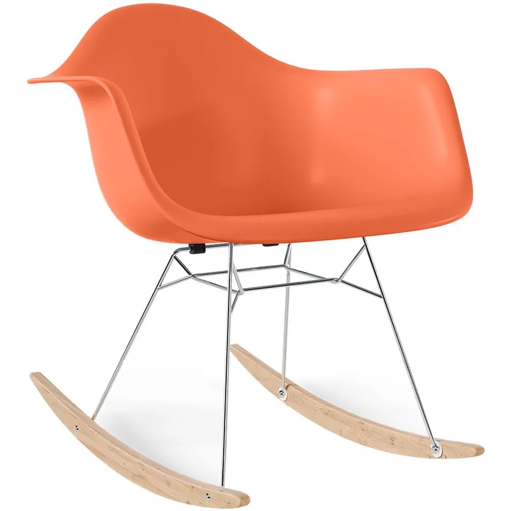 Chaise Berçante - Design Scandinave - Pieds en Bois et Métal - Nordika image 8