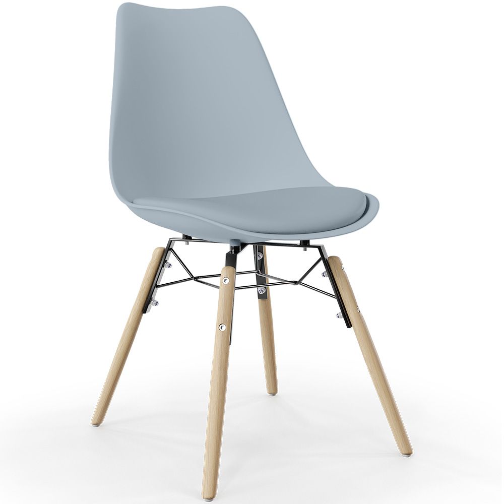 Chaise de Salle à Manger avec Coussin - Design Scandinave et Pieds en Bois - Skögur image 8
