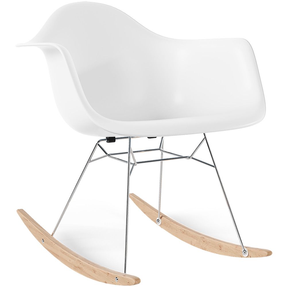 Chaise Berçante - Design Scandinave - Pieds en Bois et Métal - Nordika image 8