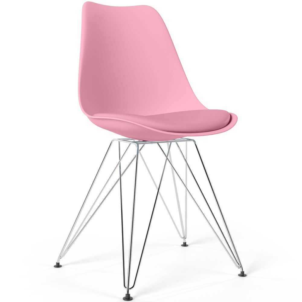 Chaise de Salle à Manger avec Coussin - Design Scandinave et Pieds en Métal Noir - Skögur image 8