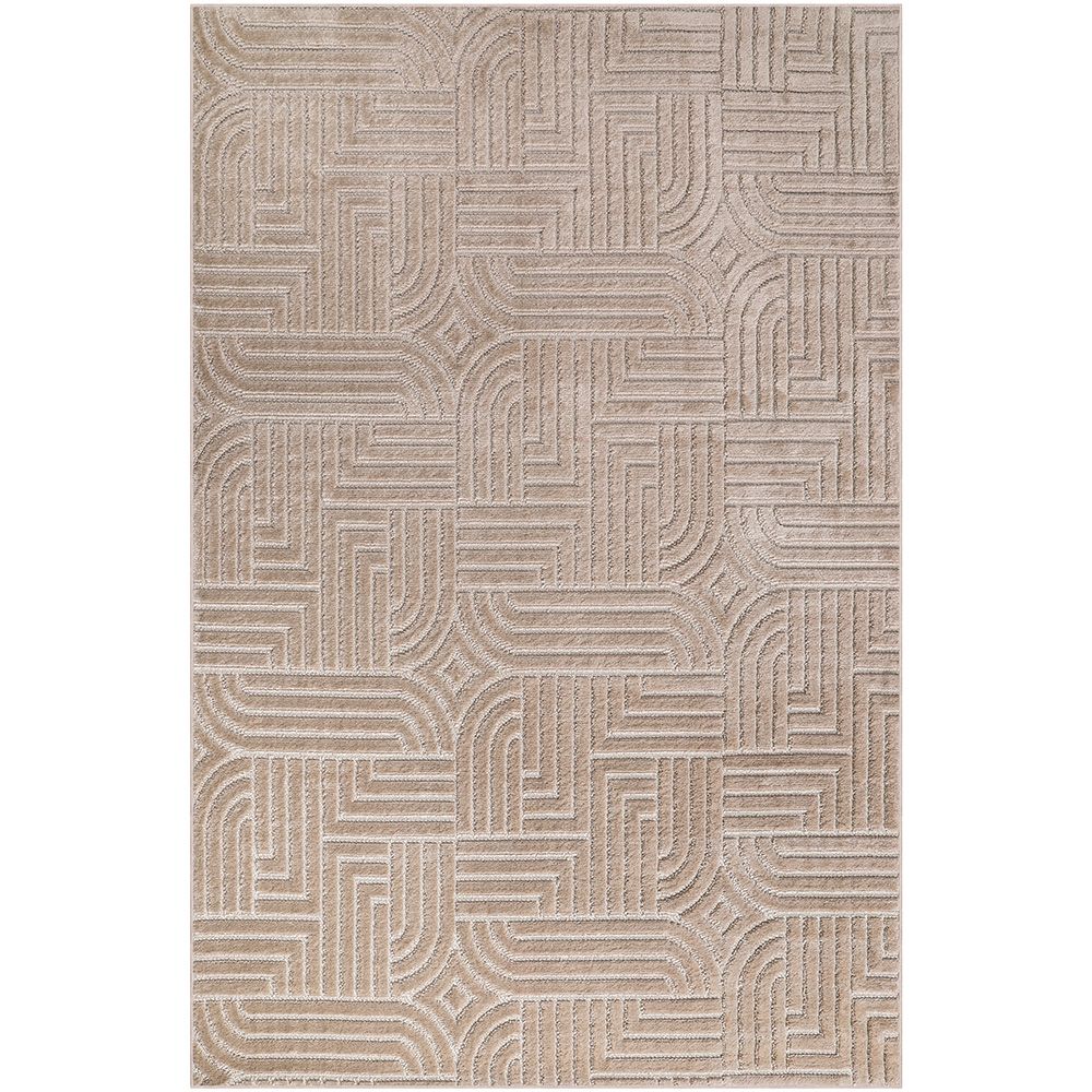 Grand Tapis Design Contemporain et Moderne - Beige (160x230 cm) - Rococo image 8