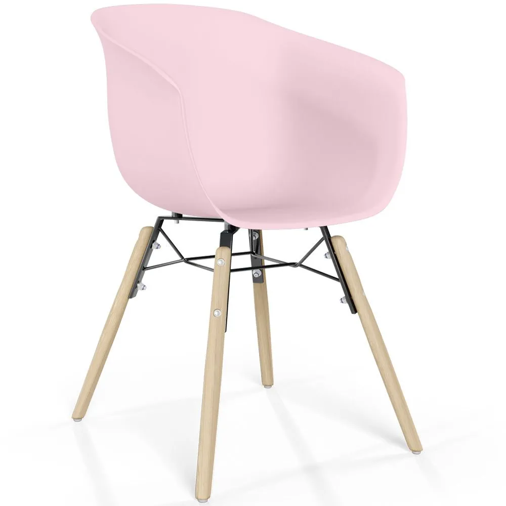 Chaise de Salle à Manger - Design Scandinave - Pieds en Bois Naturel - Polin image 8