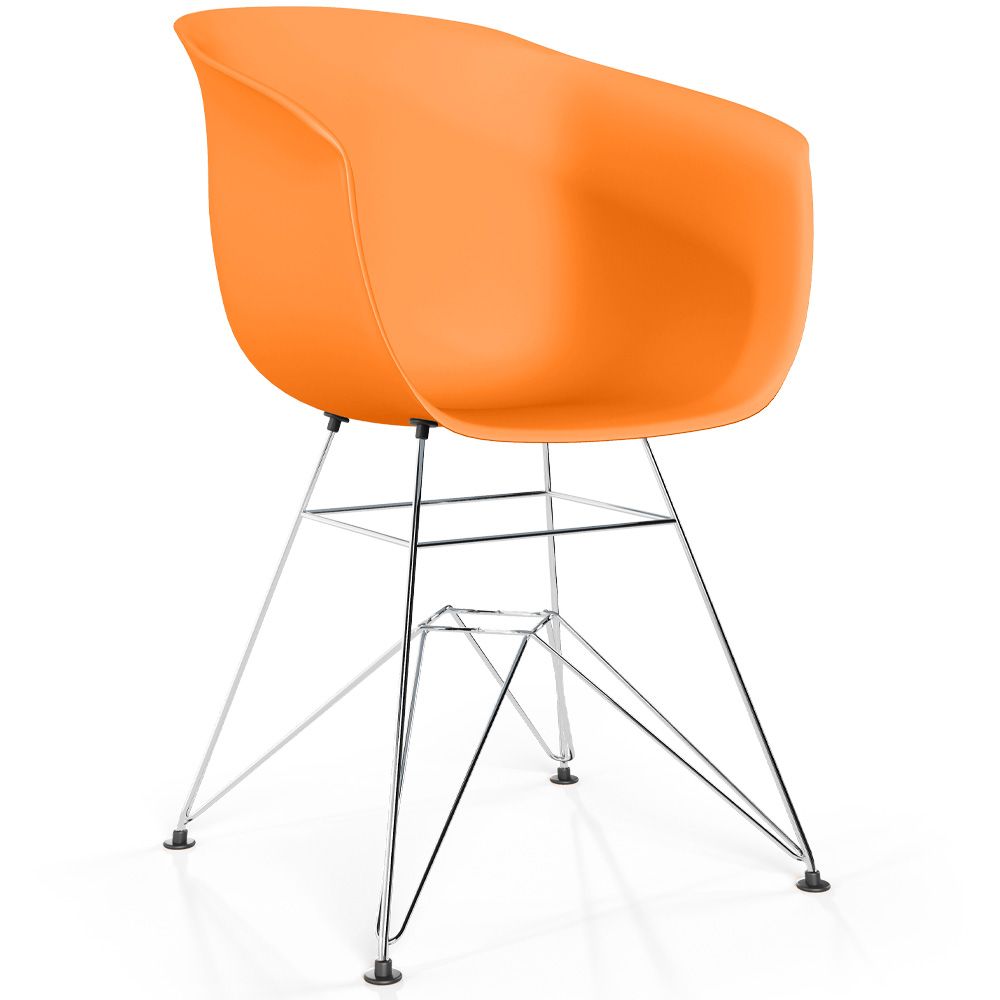Chaise de Salle à Manger - Design Scandinave - Pieds Chromés - Polin image 8