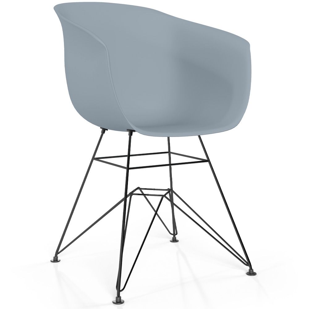 Chaise de Salle à Manger - Design Scandinave - Pieds Noirs - Polin image 8