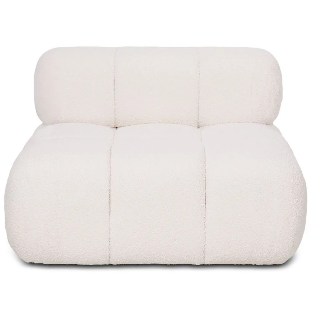 Fauteuil Rembourré En Tissu Bouclé - Compatible Avec Le Canapé Modulaire Bianca image 8