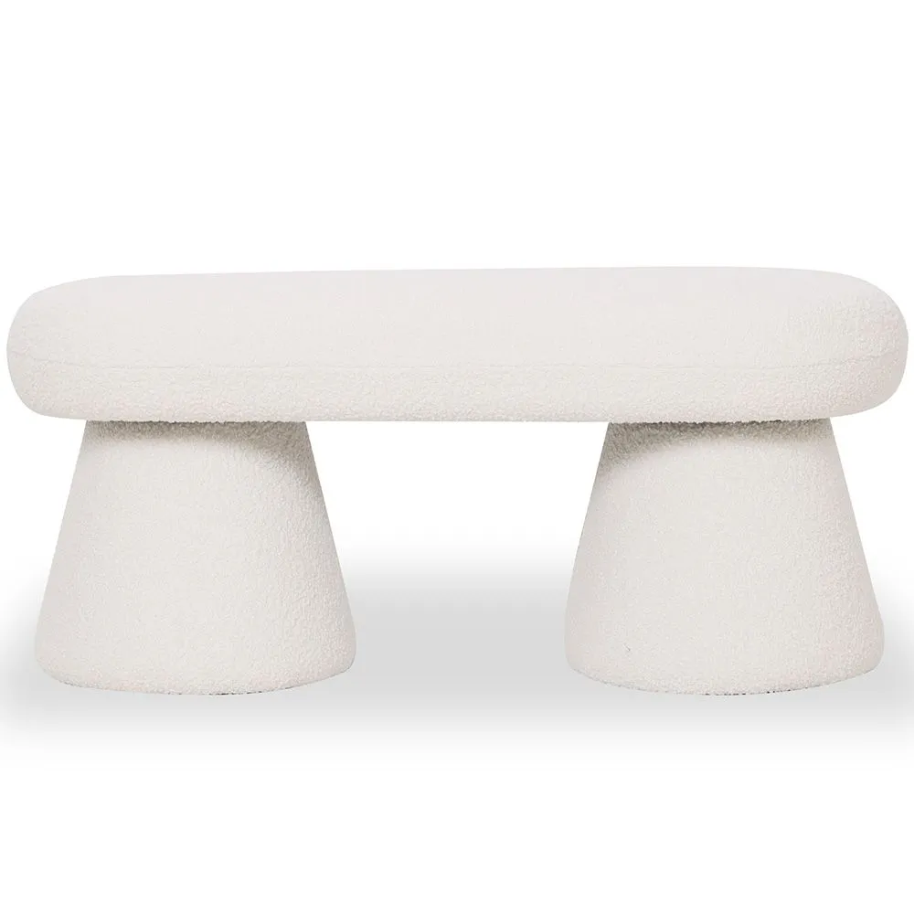 Banc Style Moderne Rembourré En Tissu Bouclé - Kurt image 8