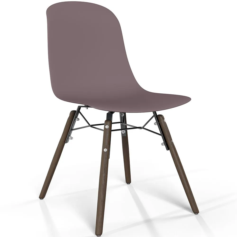 Chaise de salle à manger avec pieds en bois foncé – Style moderne et fonctionnalité - Broly image 8