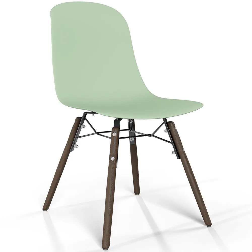 Chaise de salle à manger avec pieds en bois foncé – Style moderne et fonctionnalité - Broly image 8