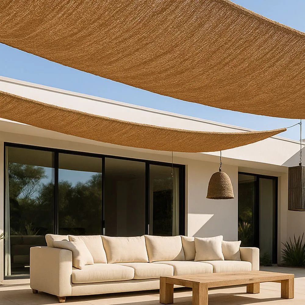 Auvent en fibre de noix de coco 10x2M - Voile d'ombrage 100 % naturelle image 8